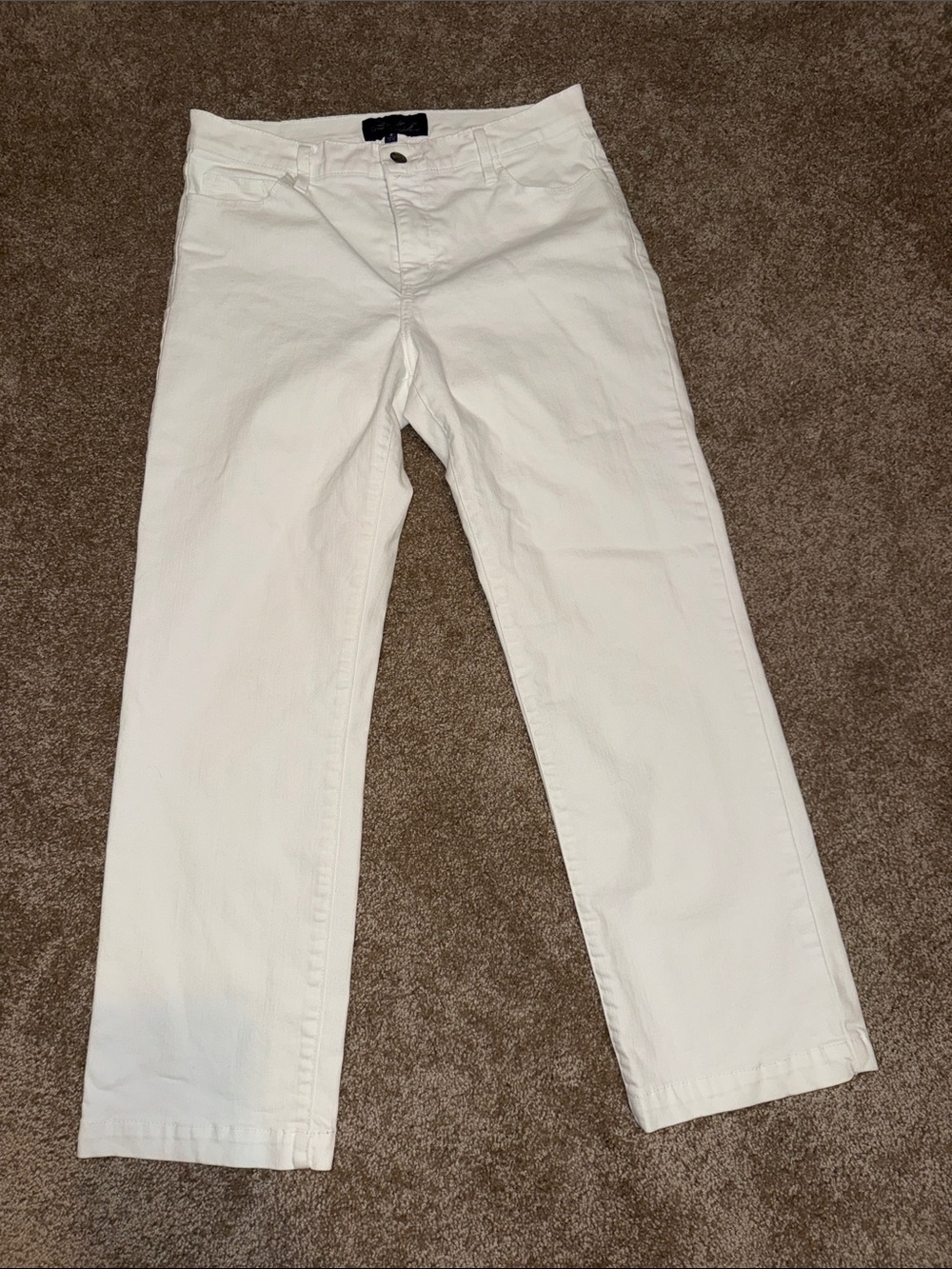 NYDJ Women's White Straight-Leg Jeans - size 8